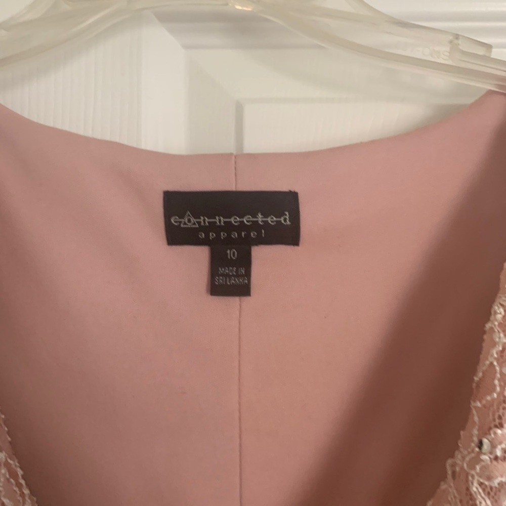 Women’s blush knee length dress